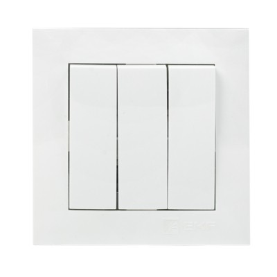 Валенсия Выключатель 3-кл, 10А белый EKF PROxima