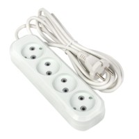 Удлинитель сетевой Эксперт 4-м 3м 10А/2,2кВт б/з ПВС 2х0,75 EKF PROxima