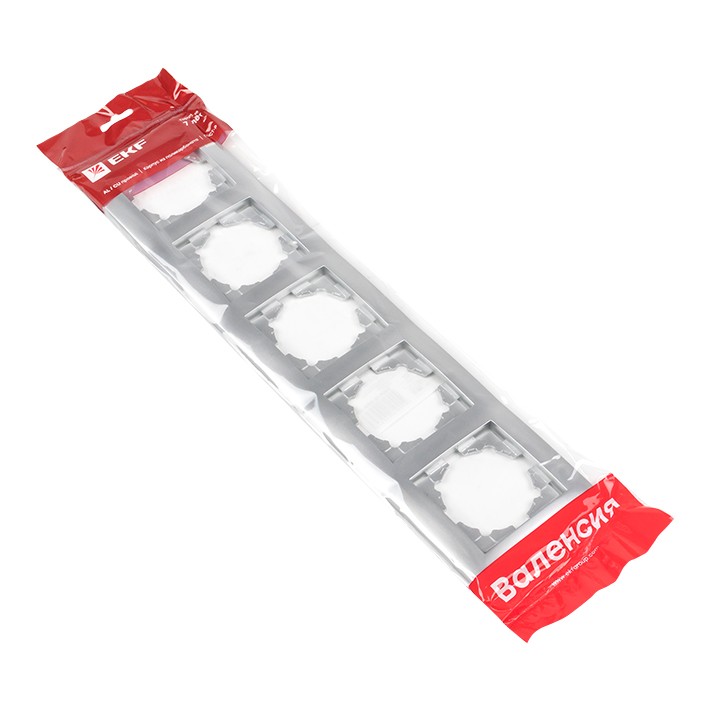 Валенсия Рамка 5-местная сталь EKF — изображение 4