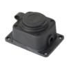 Роз, одномест, с защит, крышкой каучуковая 230В 2P+PE 16A IP44 EKF PRO