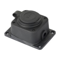 Роз, одномест, с защит, крышкой каучуковая 230В 2P+PE 16A IP44 EKF PRO