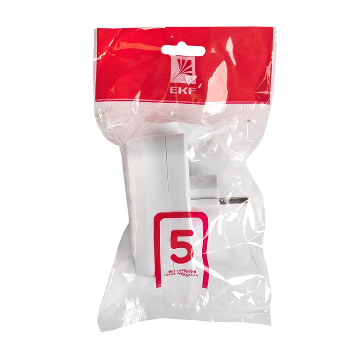 Разветвитель сетевой 2 гнезда с/з плоский 16А 250B EKF PROxima — изображение 3