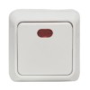 Выключатель 1кл. ОП с инд. 10А белый Рим EKF