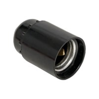 Патрон карболитовый подвесной Е27 чёрный EKF