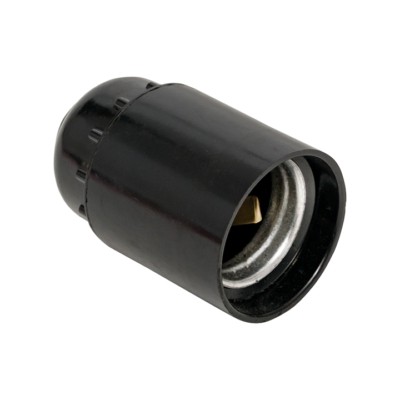 Патрон карболитовый подвесной Е27 чёрный EKF