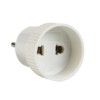 Адаптер-переходник б/з бел, 6А 250В EKF PROxima
