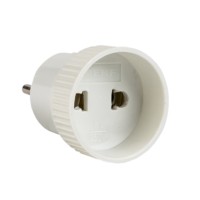 Адаптер-переходник б/з бел, 6А 250В EKF PROxima