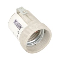 Патрон E27 керамический с держателем EKF PROxima