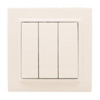 Выключатель 3-кл, СП 10А бежевый Минск EKF