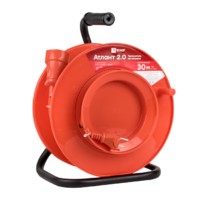 Удлинитель силовой на катушке Атлант 2.0 1-м 50м б/з ПВС 2*0,75 6А/1,3кВт PROxima