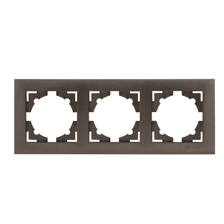 Валенсия Рамка 3-местная графит EKF — изображение 2