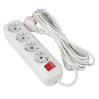 Удлинитель сетевой Эксперт 4-м 2м 16А/3,5кВт с выкл. с/з ПВС 3х1 EKF PROxima