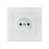 Валенсия розетка 1-местная б/з 10А белая с защ, штор, EKF PROxima