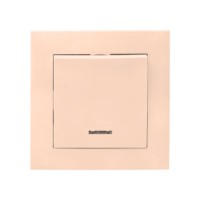 Валенсия выключатель 1-кл, 10А кремовый с индикатором EKF PROxima