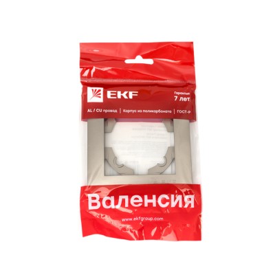 Валенсия Рамка 1-местная кашемир EKF — изображение 3