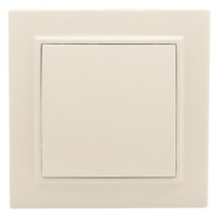 Переключатель 1-кл. СП проходной 10А бежевый Минск EKF