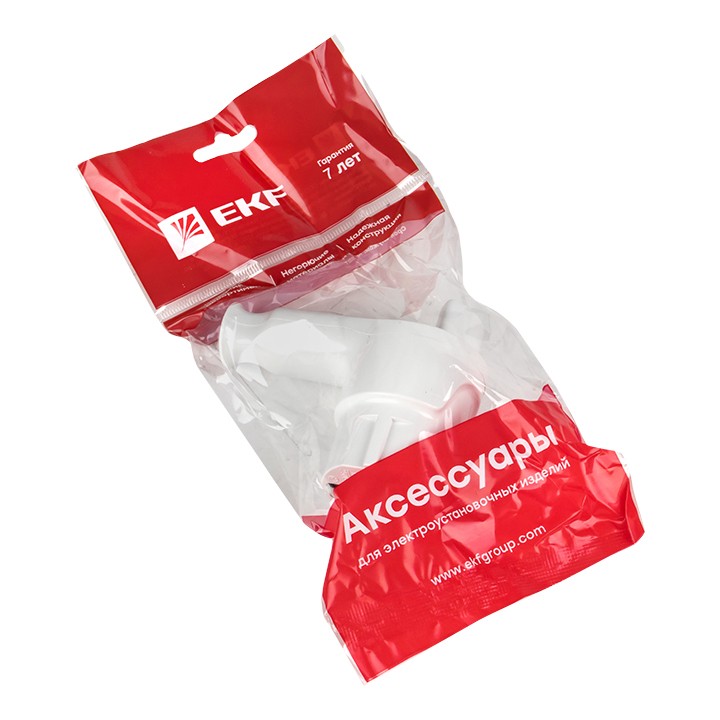 Вилка с кнопкой извлечения с/з белая 16А 250В EKF — изображение 2