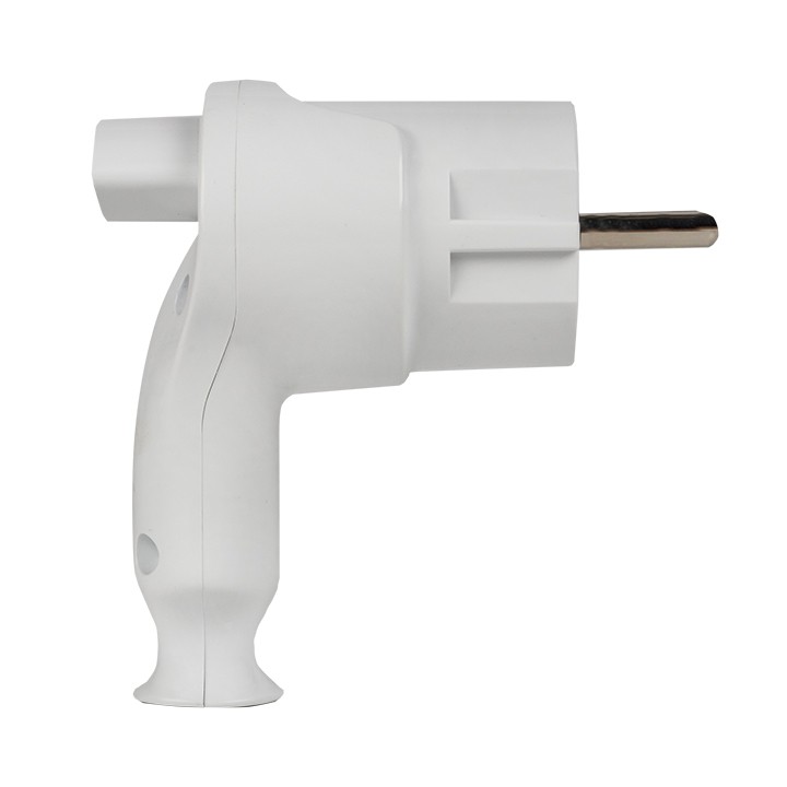 Вилка с кнопкой извлечения с/з белая 16А 250В EKF — изображение 4