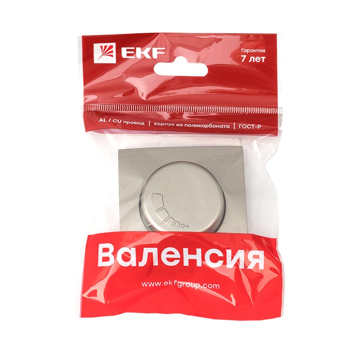 Валенсия лицевая панель светорегулятора 600W 220В кашемир EKF PROxima — изображение 2