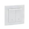 Переключатель 2-кл. СП 10А проходной белый Валенсия EKF PROxima