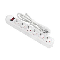 Удлинитель сетевой с фильтром 6*1,8м 16А/3,2кВт с выкл. c/з ПВС 3х1,0 Блокбастер XL EKF PROxima