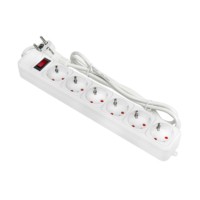 Удлинитель сетевой с фильтром 6*1,8м 10А/2,2кВт с выкл. c/з ПВС 3х0,75 Блокбастер EKF PROxima