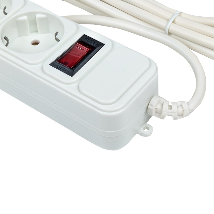 Удлинитель сетевой с фильтром 6*1,8м 10А/2,2кВт с выкл. c/з ПВС 3х0,75 Блокбастер EKF PROxima — изображение 4