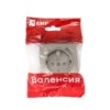 Валенсия лицевая панель розетки 1-местной с/з 16А кашемир с защ, штор, с 2 USB 2,1А EKF PROxima