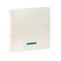 Валенсия лицевая панель выключателя 1-кл, с индикатором 10А жемчуг EKF PROxima