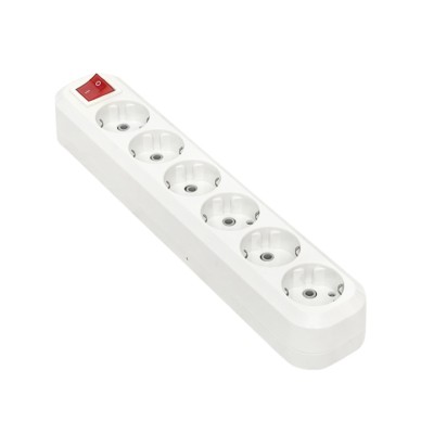 Колодка 6 гнезд 16А 3,5кВт c выкл, с/з Эксперт EKF PROxima