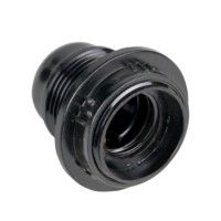 Патрон карболитовый с кольцом Е27 чёрный EKF PROxima