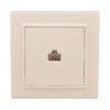 Розетка RJ-45 1-мест, СП бежевый Минск EKF