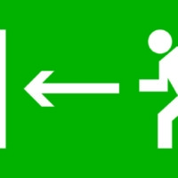 Пиктограмма “Направление налево” 320х120мм (для EXIT, SAFEWAY-40) EKF