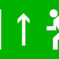 Пиктограмма “Направление прямо” 240х95мм (для SAFEWAY-10) EKF