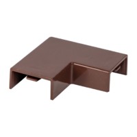 Поворот 90 гр, (20х10) (4 шт) темное дерево EKF-Plast