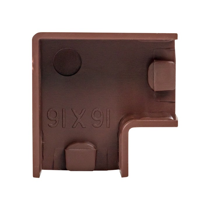 Поворот 90 гр, (16х16) (4 шт) темное дерево EKF-Plast — изображение 3