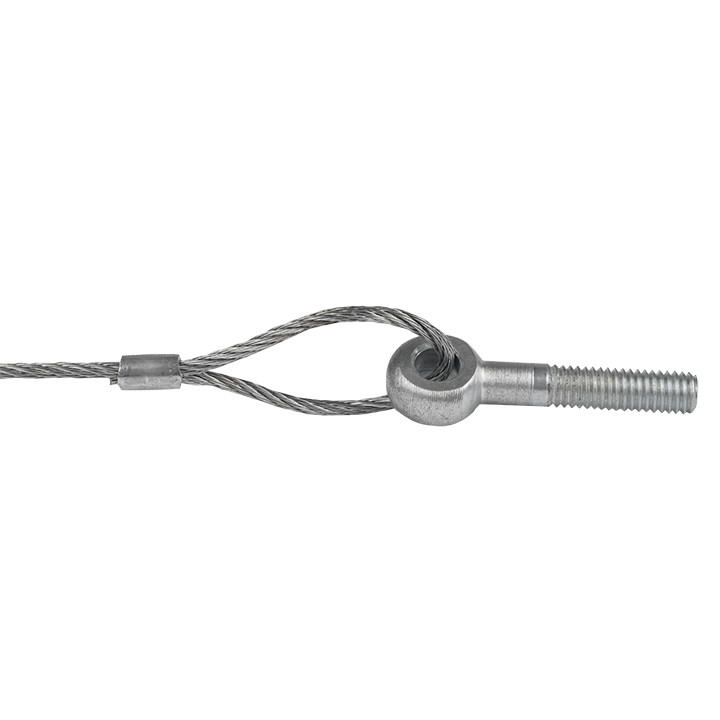 Трос стальной с рым-болтом М6 10 м (2 мм) EKF — изображение 2