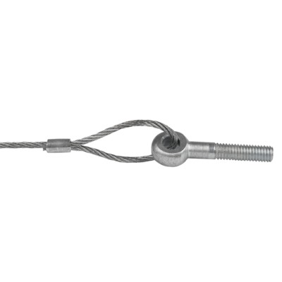Трос стальной с рым-болтом М6 1 м (2 мм) EKF — изображение 2