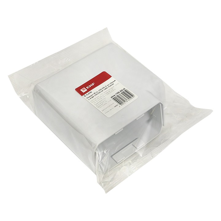 Поворот 90 гр, (105х50) (2 шт) белый EKF C-Line — изображение 2