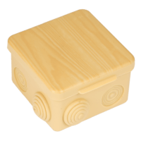 Коробка КМЭР КМР-030-014 с крышкой 100х100х55 8 мембранных вводов светлое дерево IP54 EKF PROxima