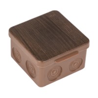 Коробка КМЭР КМР-030-034 пылевлагозащищенная без мембранных вводов 100х100х55 тёмное дерево EKF PROxima