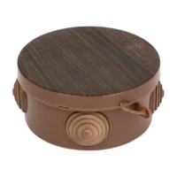 Коробка КМЭР КМР-040-039 с крышкой 85х40 4 мембранных ввода тёмное дерево IP54 EKF PROxima