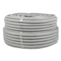 Гофротруба ПВХ для кабеля с протяжкой/зондом d20мм 100м серая EKF-Plast