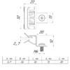 Зажим балочный 3-8 мм с отгибом и винтом М6х9 EKF PROxima