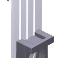 Вертикальный балочный зажим 1-5 мм под нейлоновую стяжку EKF