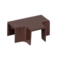 Угол T-образный (16х16) (4 шт) темное дерево EKF-Plast