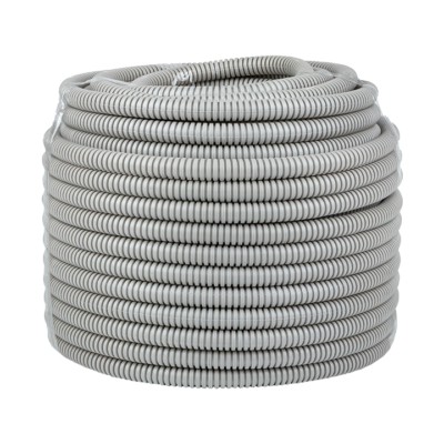 Гофротруба ПВХ для кабеля с протяжкой/зондом d16мм 50м серая EKF-Plast