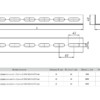 Профиль перфорированный L-образный К242 60х40х1000 мм (2 мм) HDZ EKF