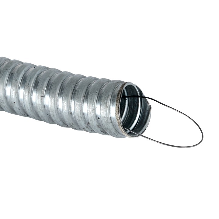 Металлорукав МРКО d25мм 50 м/уп с протяжкой Р3-ЦХ EKF PROxima, — изображение 3