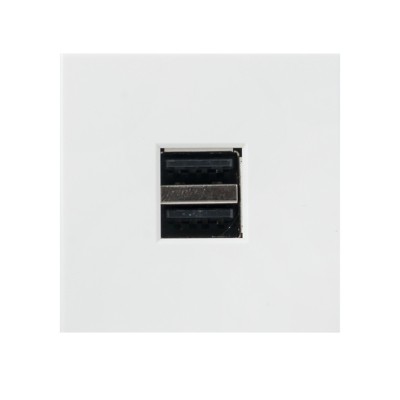 Розетка USB A+A, 2,1А, 2 гнезда, без индикатора EKF — изображение 2